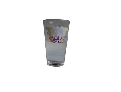 Farbwechsel! Vintage NCAA ThermoC Logo Pint Glas (nur 250 sind verfügbar!) (Washington Huskies) von Sunkiss Unlimited
