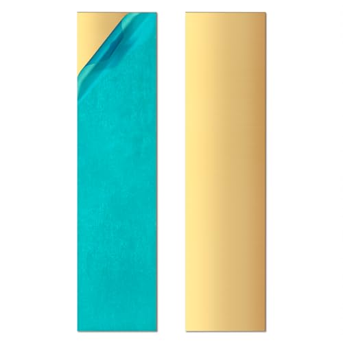 2 Stück Messingblech, 2" x 8", 24 Stärke (0,5 mm) Dicke, 99,9% reine Messingplatte, zum Gravieren, Basteln, Schmuck von Sunkoo