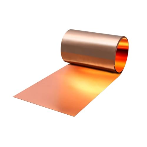 Kupferblechrolle 1000 x 150 x 0,3mm – Weiches Kupferband aus 99,9 % Reinkupfer, biegsam & leitfähig – Für Dach, Heimwerker, Elektronik, Kunst & Modellbau Kupferblechrolle 1000 x 150 x 0,3mm – Weiches Kupferband aus 99,9 % Reinkupfer, biegsam & leitfähig – Für Dach, Heimwerker, Elektronik, Kunst & Modellbau von Sunkoo