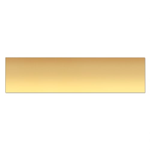 Messingblech, 2" x 8", 14 Stärke (2 mm) Dicke, 99,9% reine Messingplatte, zum Gravieren, Basteln, Schmuck von Sunkoo