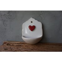 Keramik Holy Water Font/Taufgeschenk Miniature Home Decor Luftpflanze Übertopf Keramik Holy Water Font/Taufgeschenk Miniature Home Decor Luftpflanze Übertopf von SunlightCeramic