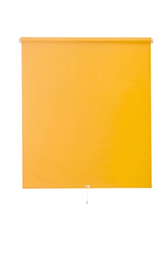 Sunlines Springrollo Verdunklung, Stoff, Mandarine-gelb/weiß, 62 x 180 cm von sunlines