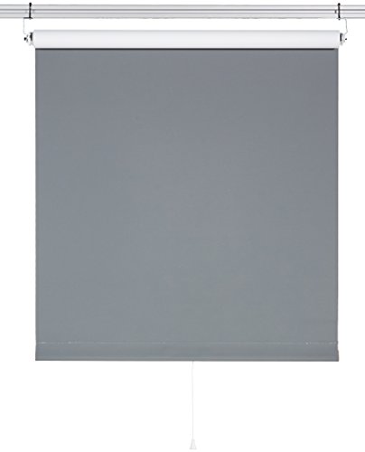 Sunlines HWA10190 Springrollo Verdunklung, Stoff, grau/weiß, 62 x 180 cm von sunlines