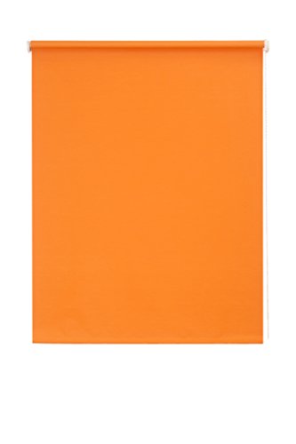 Sunlines HWA10455 Seitenzugrollo Verdunklung, Stoff, mango/weiß, 142 x 180 cm von sunlines