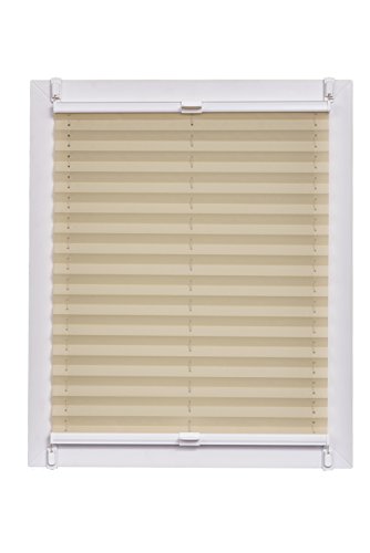 Sunlines Plissee Made in Germany, Tageslicht, Crepes Uni Klemmfix, Weisse Schiene, 120 x 150 Plissee, Stoff, Sand, 120 x 2.3 x 150 cm, 1 Einheiten Sunlines Plissee Made in Germany, Tageslicht, Crepes Uni Klemmfix, Weisse Schiene, 120 x 150 Plissee, Stoff, Sand, 120 x 2.3 x 150 cm, 1 Einheiten von sunlines