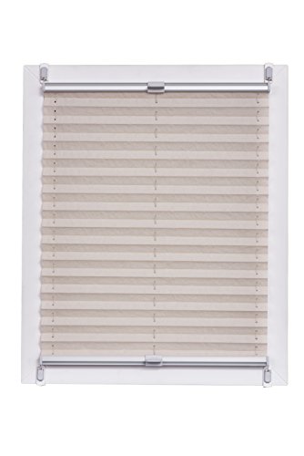 Sunlines Plissee Made in Germany, Tageslicht, Echtcrush Klemmfix, Silbergraue Schiene, 100 x 150, Stoff, Natur, 100 x 2.3 x 150 cm Sunlines Plissee Made in Germany, Tageslicht, Echtcrush Klemmfix, Silbergraue Schiene, 100 x 150, Stoff, Natur, 100 x 2.3 x 150 cm von sunlines