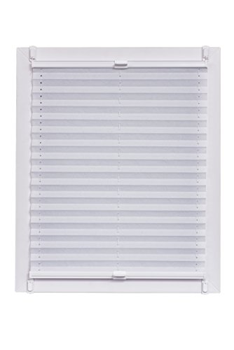 Plissee Made in Germany, Tageslicht, Echtcrush, weiss, Klemmfix, weisse Schiene, 95 x 150 Plissee Made in Germany, Tageslicht, Echtcrush, weiss, Klemmfix, weisse Schiene, 95 x 150 von sunlines