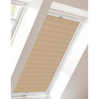 sunlines Dachfensterplissee "StartUp Style Crepe" Lichtschutz verspannt mit Führungsschienen von Sunlines