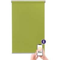 sunlines Elektrisches Rollo "Las Vegas", verdunkelnd, Verdunkelung, mit Bohren, freihängend, appgesteuert via Bluetooth, mit Motor und Akku, silberner Fallstab von Sunlines
