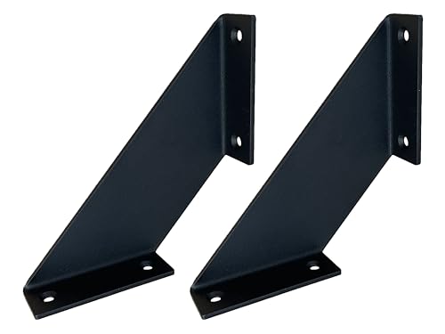 Sunload Design Regalhalter Regalwinkel 2er Set schwarz 200x200mm von Sunload