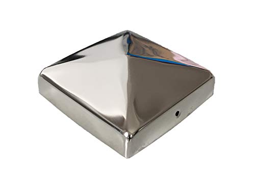 Sunload Pfostenkappe Edelstahl quadratisch - pyramidenförmig 4 Stück (71x71mm) von Sunload