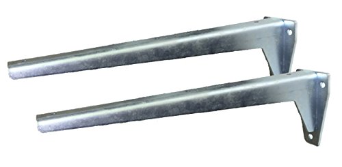 Sunload Regalbodenträger Schwerlastträger L-Profil Konsole Stahl verzinkt (2 x 330 mm) von Sunload