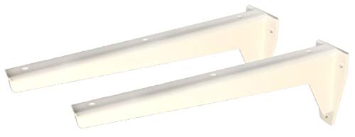 Sunload Regalbodenträger Schwerlastträger L-Profil Konsole Stahl verzinkt weiß pulverlackiert (2 x 280 mm) von Sunload