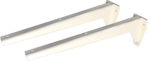 Sunload Regalbodenträger Schwerlastträger L-Profil Konsole Stahl verzinkt weiß pulverlackiert (2 x 680 mm) von Sunload