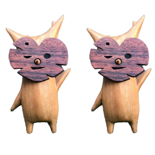 Sunmeit 2PCS Holzstatue Dekoration Harz Handarbeit Statue Spielliebhaber,C Sunmeit 2PCS Holzstatue Dekoration Harz Handarbeit Statue Spielliebhaber,C von Sunmeit