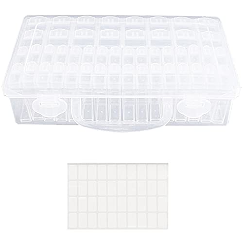 Sunmeit Aufbewahrungsbox mit 48 Fächern, Perlenbehälter, Transparenter Samenperlen-Organizer, Kleiner Abnehmbarer Behälter mit Deckel für Diamantmalerei, Kleine Perlen Sunmeit Aufbewahrungsbox mit 48 Fächern, Perlenbehälter, Transparenter Samenperlen-Organizer, Kleiner Abnehmbarer Behälter mit Deckel für Diamantmalerei, Kleine Perlen von Sunmeit