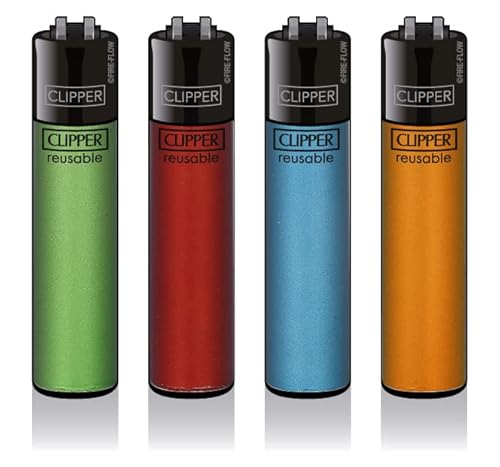 Clipper® Feuerzeuge 4er Set (Crystal #8) von Sunmondo