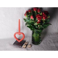 Flammendes Herz, Herzkerze Aus Bienenwachs Flammendes Herz, Herzkerze Aus Bienenwachs von SunnaLicht