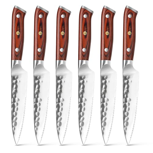 Sunnecko Steakmesser Set 6 teilig, hochwertige deutsche Edelstahl Steakbesteck Set, Grillbesteck Tafelmesser Sunnecko Steakmesser Set 6 teilig, hochwertige deutsche Edelstahl Steakbesteck Set, Grillbesteck Tafelmesser von Sunnecko