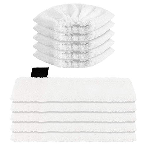 Sunnila 10 Stück Mikrofaser-Tuchset Waschbar 5 Bodendüse + 5 Handdüse Microfiber Cloth für Kärcher Dampfreiniger EasyFix SC1, SC2, SC3, SC4, SC5 Sunnila 10 Stück Mikrofaser-Tuchset Waschbar 5 Bodendüse + 5 Handdüse Microfiber Cloth für Kärcher Dampfreiniger EasyFix SC1, SC2, SC3, SC4, SC5 von Sunnila
