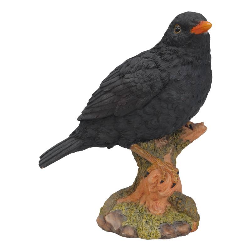 Deko-Figur Amsel auf Stamm 20 cm von Sunny Garden