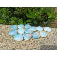 10 Stück Opalite Herzen 25mm von SunnyBonny