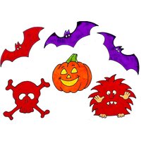 Halloween Fensterbild Suncatcher Selbstklebend Fensterbild, Türaufkleber, Fensterdeko von SunnyDayArt