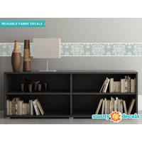 Damast Wandrand Stoff Wandaufkleber - 6 Farbe Optons Set Von Zwei 25 "x 8" Abschnitt Abnehmbar, Repositionierbar, Wiederverwendbar Damast Wandrand Stoff Wandaufkleber - 6 Farbe Optons Set Von Zwei 25 "x 8" Abschnitt Abnehmbar, Repositionierbar, Wiederverwendbar von SunnyDecals