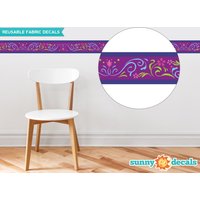 Gefrorene Inspiriert Wandrand Wand Aufkleber - Set Von Zwei 25 Zoll X 4 Abschnitte 2 Farboptionen Abnehmbar, Wiederverwendbar, Wiederbeschreibbar von SunnyDecals
