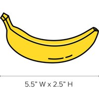 Mini Bananas Pattern Fabric Wall Decal-Set Of 27 Fruit Shaped Décor von SunnyDecals
