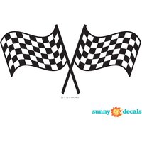 Racing Karierte Flaggen Stoff Wandaufkleber - Nascar Inspiriert Wiederverwendbar, Repositionierbar von SunnyDecals