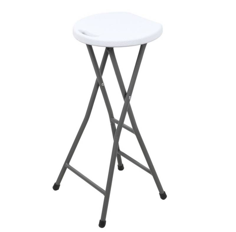 Sunnydays Barhocker klappbarer Tresenhocker Bar-Hocker Klapphocker Klappsitz, Mit Griffaussparung im Sitz für einfachen Transport von Sunnydays