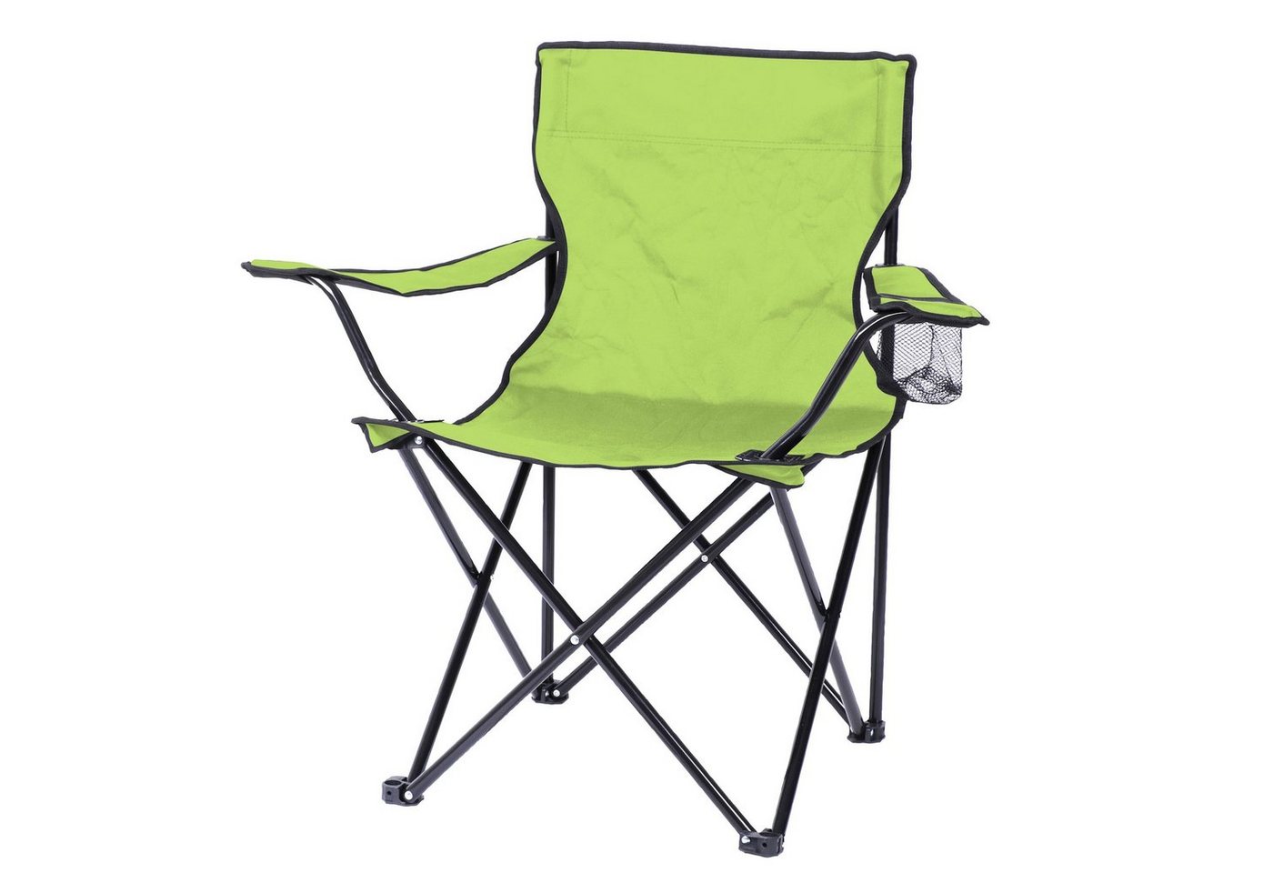 Sunnydays Campingstuhl Falt-Armlehnstuhl Camping-Stuhl mit Armlehne, mit Getränkehalter und Transporttasche von Sunnydays