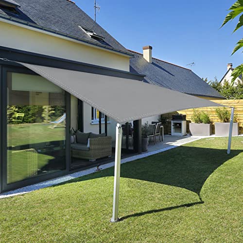 Sunnylaxx 2,5x3,5m Sonnensegel Rechteckig, Wasserdicht Sonnenschutz Sunsegel Color Grau, 95% UV-Schutz,für Außenbereich,Garten von Sunnylaxx