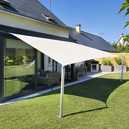 Sunnylaxx 2,5x3m Sonnensegel Rechteckig, Wasserdicht Sonnenschutz Sunsegel Color Creme, 95% UV-Schutz,für Außenbereich,Garten von Sunnylaxx