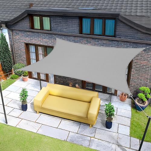 Sunnylaxx 2x2m Sonnensegel Quadrat, Wasserdicht Sonnenschutz Sunsegel Color Crau, 95% UV-Schutz,für Außenbereich,Garten von Sunnylaxx