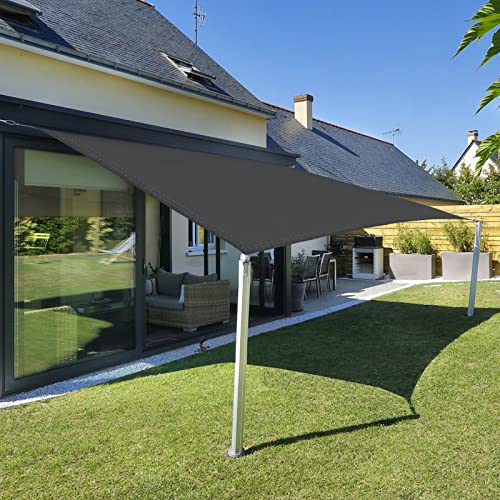 Sunnylaxx 3x3m Sonnensegel Quadrat, Wasserdicht Sonnenschutz Sunsegel Color Anthrazit, 95% UV-Schutz,für Außenbereich,Garten von Sunnylaxx