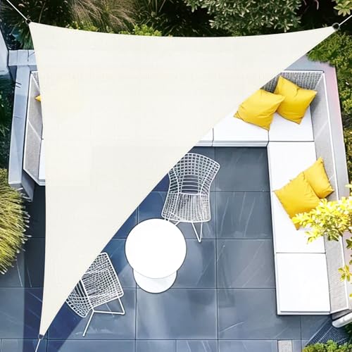 Sunnylaxx 5x5x7m Sonnensegel Dreieckig, Wasserdicht Sonnenschutz Sunsegel Color Creme, 95% UV-Schutz,für Außenbereich,Garten Sunnylaxx 5x5x7m Sonnensegel Dreieckig, Wasserdicht Sonnenschutz Sunsegel Color Creme, 95% UV-Schutz,für Außenbereich,Garten von Sunnylaxx