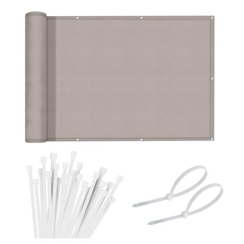 Sunnylaxx Balkon Sichtschutz 70x300 cm Balkonumspannung,Balkonabdeckung PES, Wind- und UV-Schutz,Benutzerdefinierte Taupe Sunnylaxx Balkon Sichtschutz 70x300 cm Balkonumspannung,Balkonabdeckung PES, Wind- und UV-Schutz,Benutzerdefinierte Taupe von Sunnylaxx