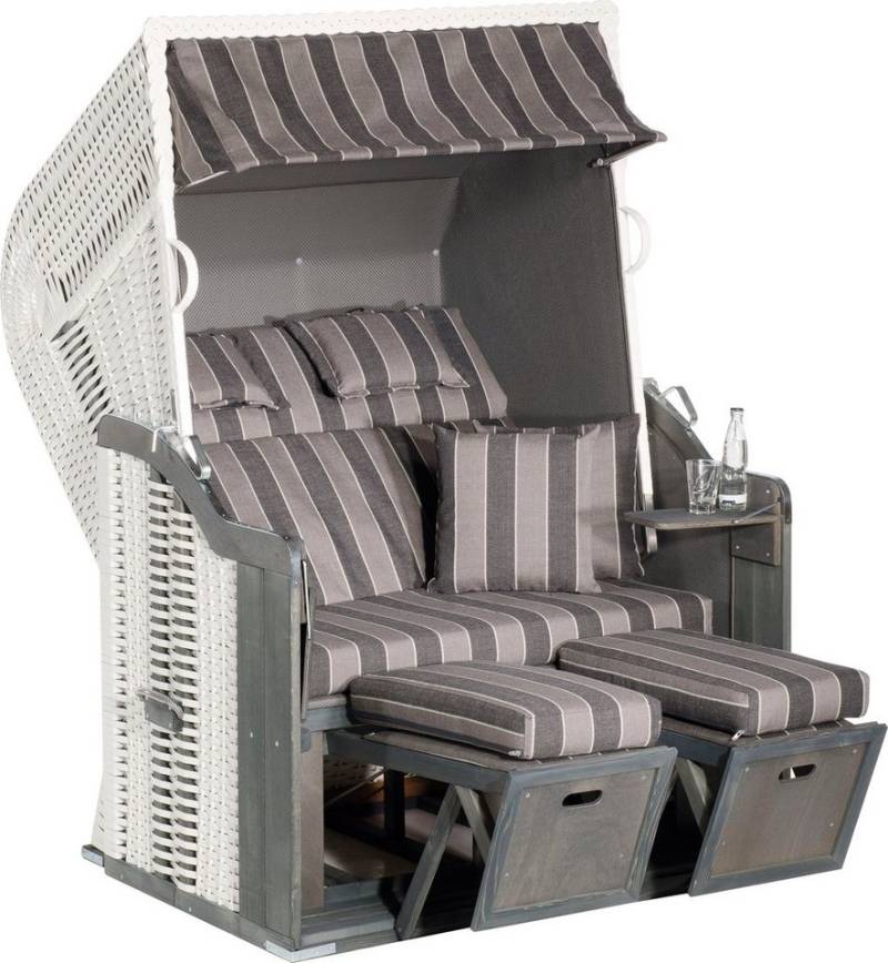 SunnySmart Strandkorb Rustikal 255 Plus, BxTxH: 125x90x160 cm, Halblieger, 2-Sitzer, komplett montiert, Oberkorb in einem Stück geflochten SunnySmart Strandkorb Rustikal 255 Plus, BxTxH: 125x90x160 cm, Halblieger, 2-Sitzer, komplett montiert, Oberkorb in einem Stück geflochten von Sunnysmart