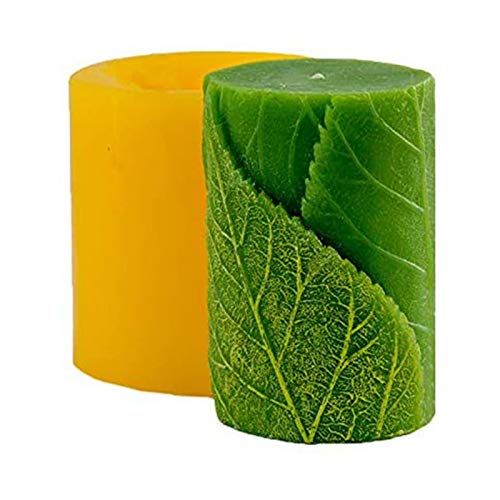 Sunnyushine Silicone Mould Candle,Kerzenform Silikon Craft Formen Zylinder Mit Blättern Seifenfarbstoff Modell,Mould Silicone Craft Moulds Cylinder with Leaves Soap Dye Model 10 X 6.5 X 6.5 cm Sunnyushine Silicone Mould Candle,Kerzenform Silikon Craft Formen Zylinder Mit Blättern Seifenfarbstoff Modell,Mould Silicone Craft Moulds Cylinder with Leaves Soap Dye Model 10 X 6.5 X 6.5 cm von Sunnyushine