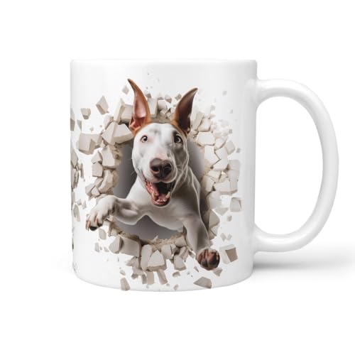 Hunde-Tasse: Bullterrier Bull Terrier, Liebe zum Haustier | Kaffee-Tasse | Geschenk für Hundeliebhaber Hundebesitzer | Haustierliebe | Geschenkidee | Keramik 330ml | Geschenktasse von Sunnywall
