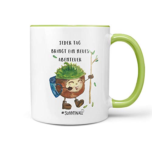 Kaffeetasse Tasse Kastanie Jeder Tag bringt ein neues Abenteuer von Sunnywall