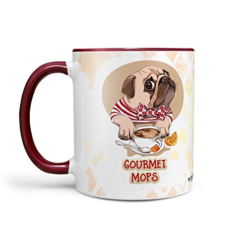 Kaffeetasse Tasse Teetasse Mops PUG - Gourmet Mops von Sunnywall