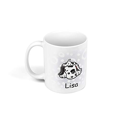 Sunnywall Personalisierte Kinder-Tasse aus Kunststoff mit Namen – Riesige Auswahl an Motiven – bruchsicher (Hund Welpe 51) von Sunnywall