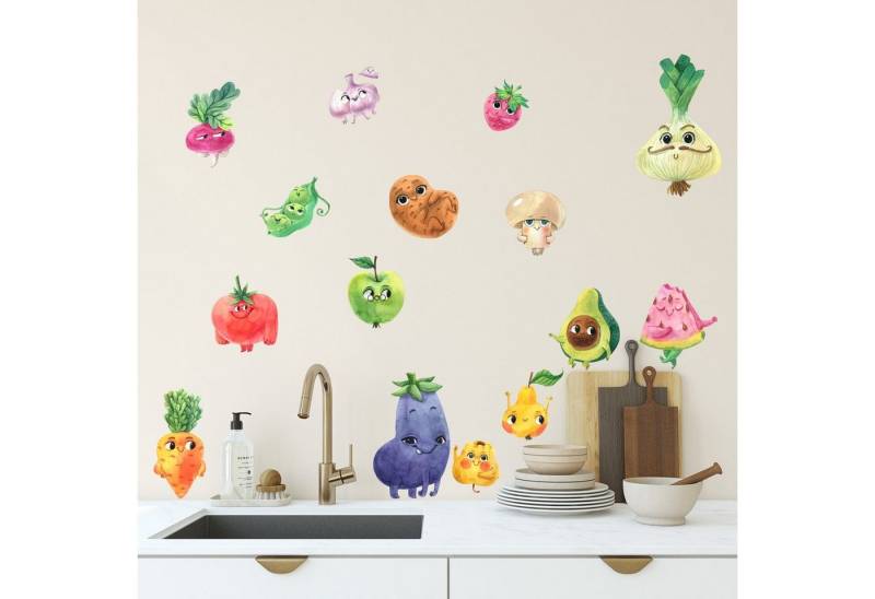 Sunnywall Wandtattoo Sweet Fruits Set 2 von Sunnywall