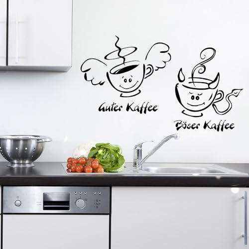 Wandtattoo guter Kaffee special böser Sticker Küche Größe: Größe 2 (Nr. 169) von Sunnywall