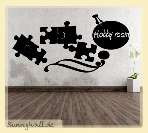 Wandtattoo - Hobbyraum Hobby Room Puzzle Spielraum Größe: Größe 2 von Sunnywall