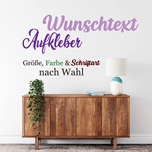 Wunschtext selber gestalten | dein eigenes Wandtattoo | Name Datum Zitat Spruch Sprüche Text Jetzt designen von Sunnywall