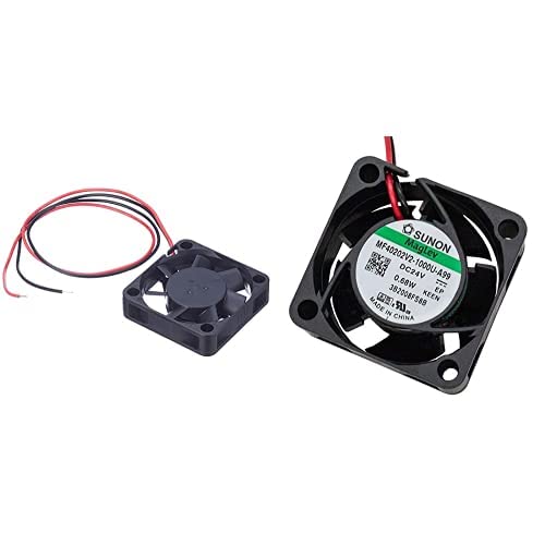SUNON 24V DC 1,11W 40x40x10mm 11,9m³/h 5800U/Min 11,9m³/h Sunon MF40102V2-A99 & SUNON 24V 0,6W 40x40x20mm 13m³/h 21dBA ; Sunon MF40202V21000UA99 von Sunon